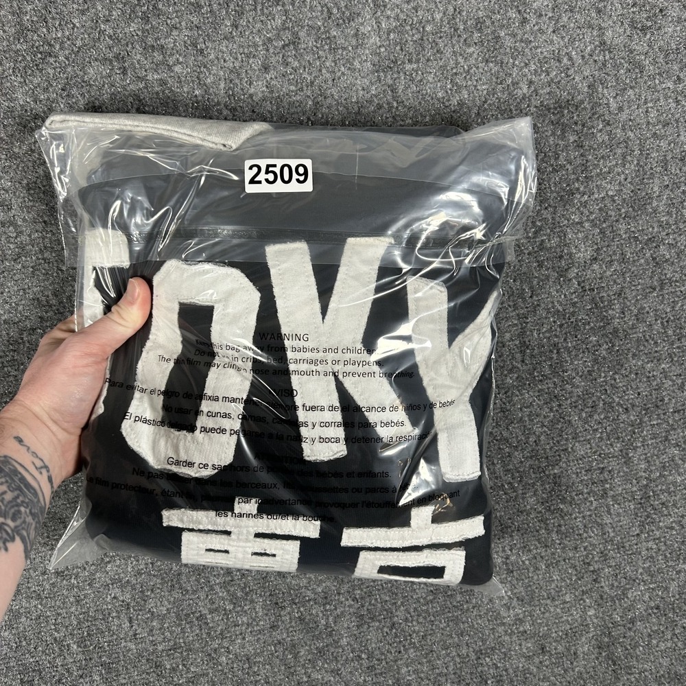 Ikigai Authentic Brand Makers Tokyo Japan Embroidered Black Hoodie Mens XXL#2509 - Picture 10 of 10